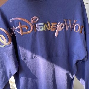 Iridescent puffy Walt Disney World WDW 50th spirit jersey, purple extra small